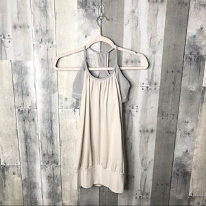 Lululemon No Limits Tank Top Gray Stripes B21